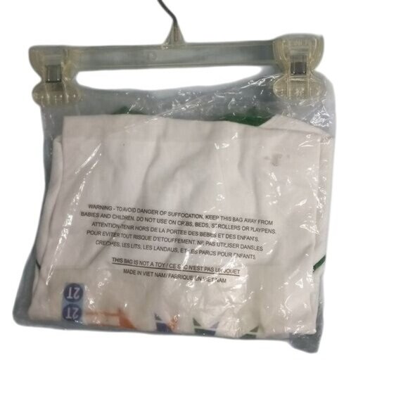 Gymboree 2T Boys Short Sleeve Top White Green Trim Stars 2004 Summer Sports NEW - Picture 5 of 5